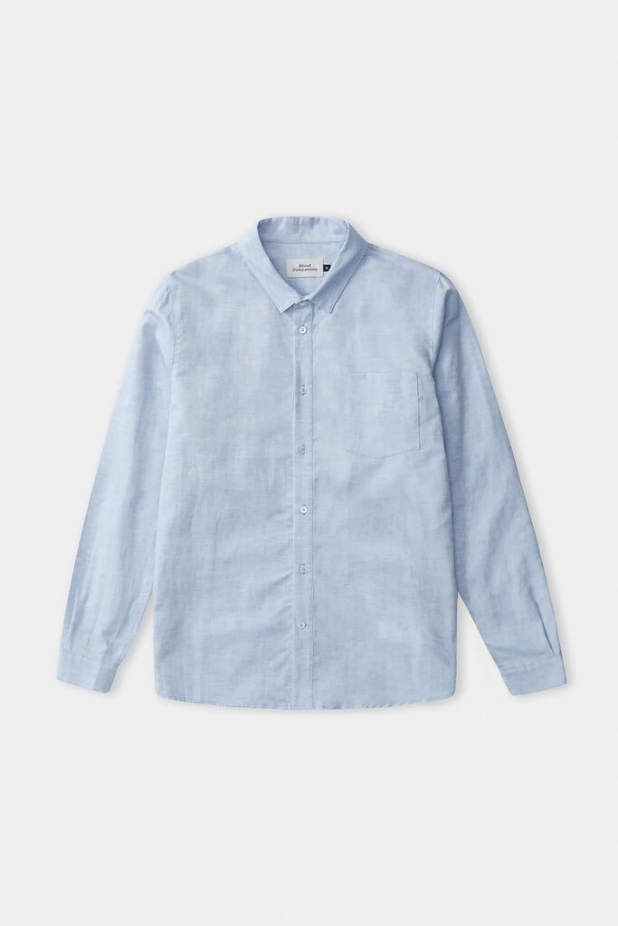 About Companions Simon Shirt  Riviera Blue Linen