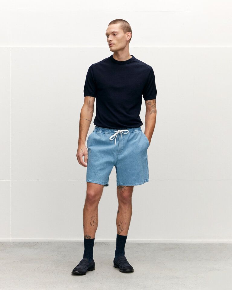 The Good People Hox Denim Blue Shorts