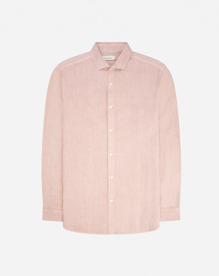 The Good People Soho Faded Pink Linnen Shirt