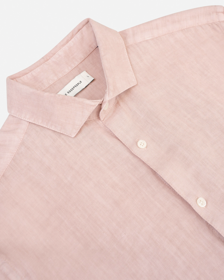 The Good People Soho Faded Pink Linnen Shirt