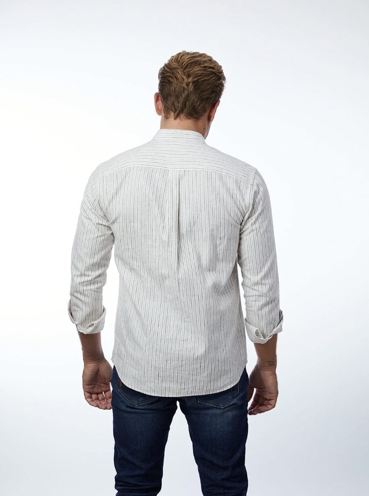 Carpasus  Scurido White Brown Flannel Shirt