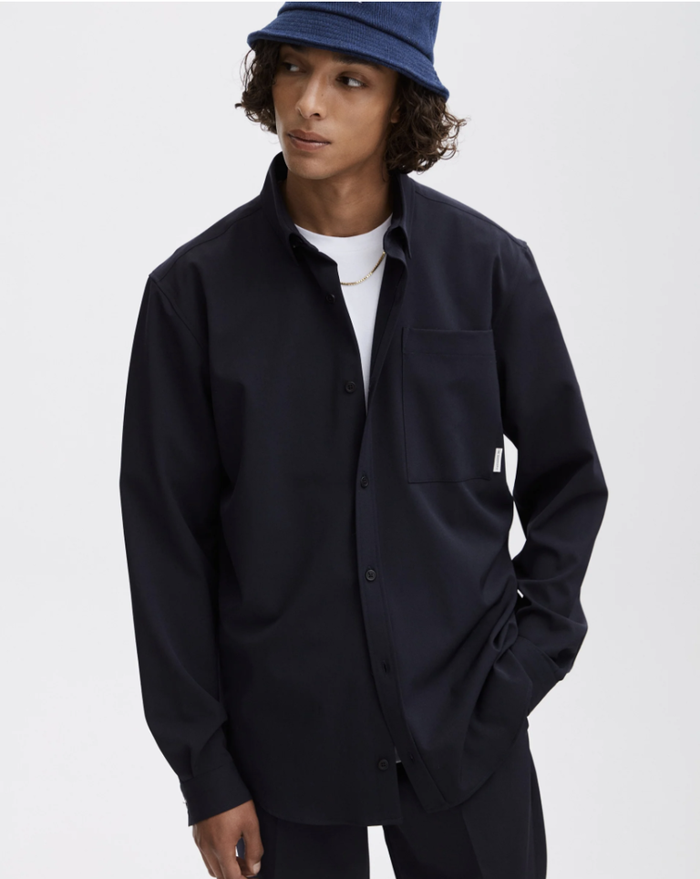 The Good People Secret overshirt navy