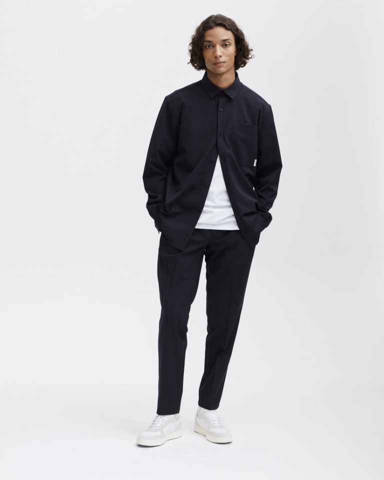 The Good People Secret overshirt navy