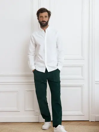 Cuisse De Grenouille Oxford Brushed.05 Off White shirt Cuisse De Grenouille Oxford Brushed.05 Off White shirt