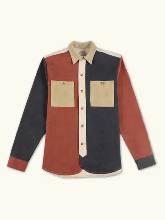 Cuisse De Grenouille Paris Twill Velour Overshirt Multico.76 Cuisse De Grenouille Paris Twill Velour Overshirt Multico.76