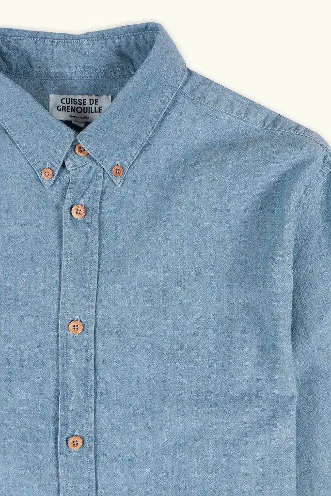 Cuisse De Grenouille Paulin.04 Bleached Chambray Shirt