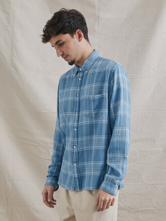 La Paz Branco Indigo checked shirt La Paz Branco Indigo checked shirt