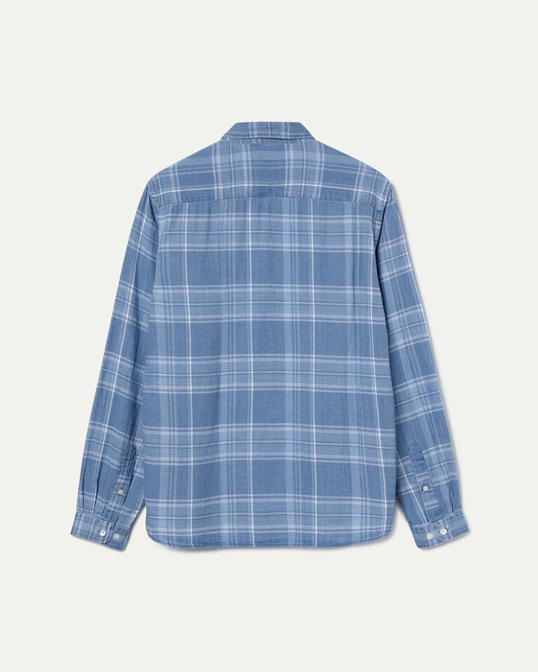 La Paz Branco Indigo checked shirt