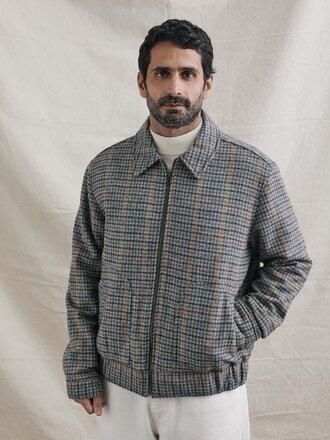 La Paz Leal bomber jacket  grey checks La Paz Leal bomber jacket  grey checks