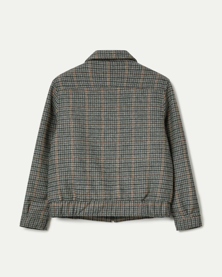 La Paz Leal bomber jacket  grey checks