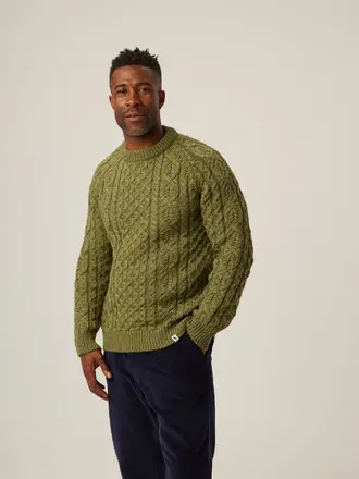Peregrine Hudson Aran Jumper Apple Peregrine Hudson Aran Jumper Apple
