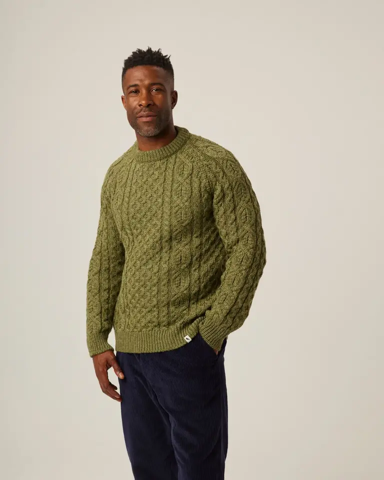 Peregrine Hudson Aran Jumper Apple