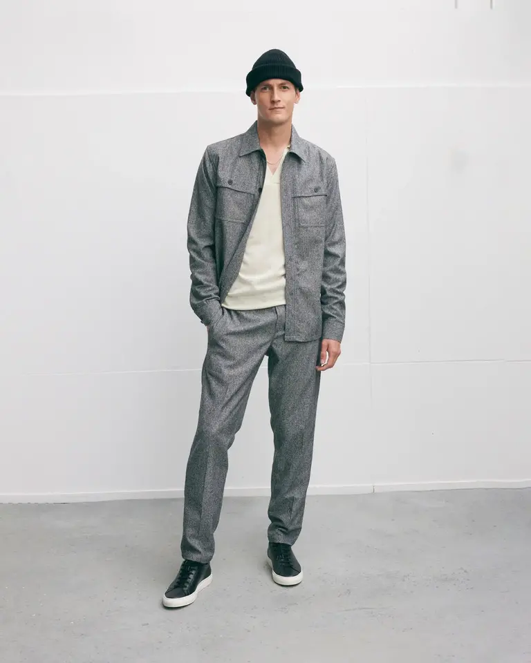 The Good People Solva Shirt Black white