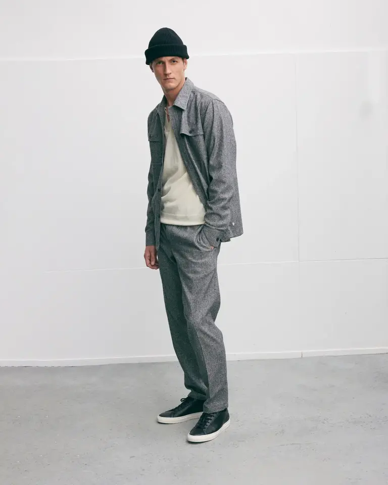 The Good People Solva Shirt Black white