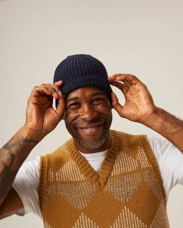 Peregrine Pattern sweatervest wheat