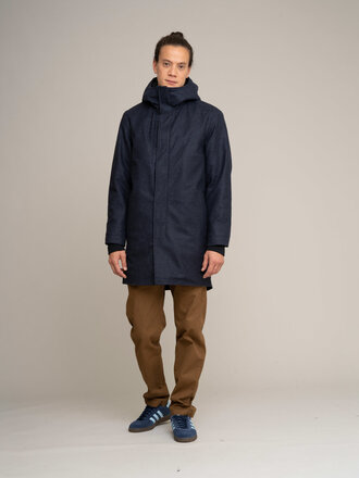 Johnnylove Ellroy 002 wool parka navy melange Johnnylove Ellroy 002 wool parka navy melange