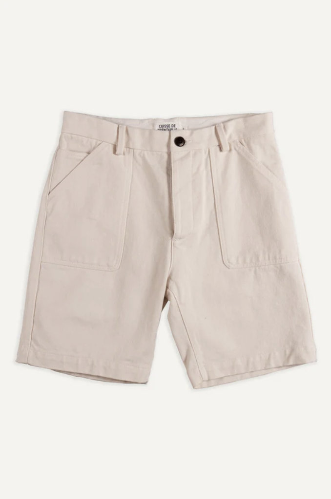 Cuisse De Grenouille Fatigue Short.45 Ecru