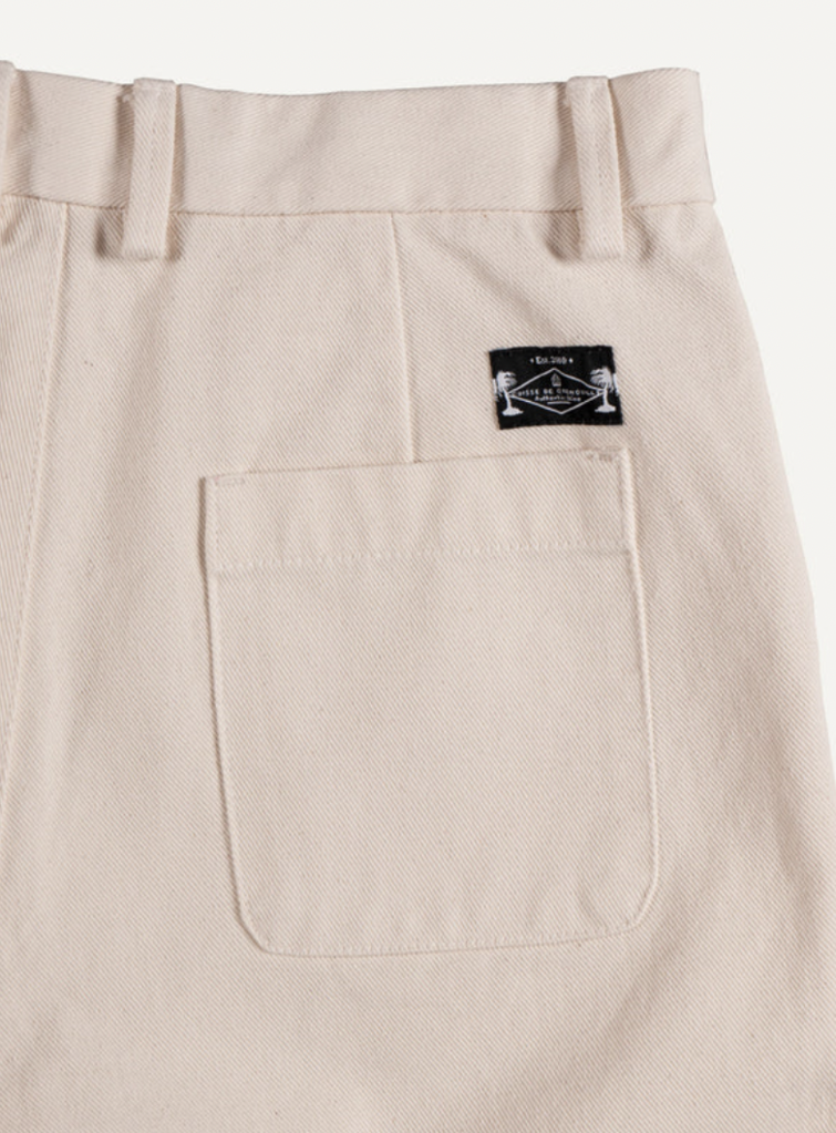 Cuisse De Grenouille Fatigue Short.45 Ecru