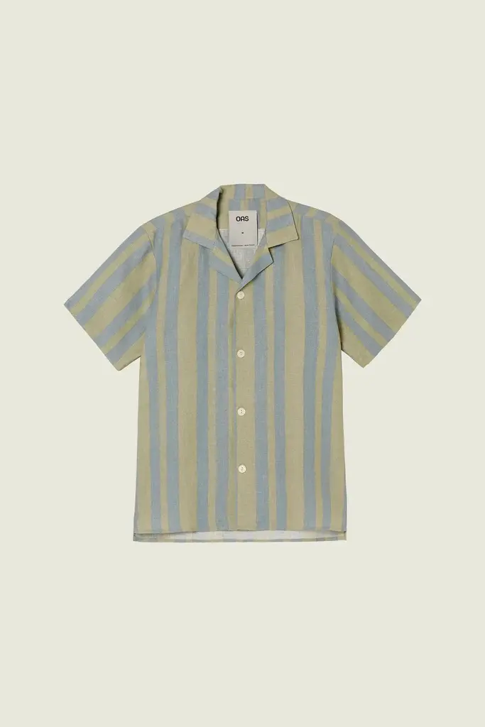 OAS Cuba Linen Shirt Mist Strata