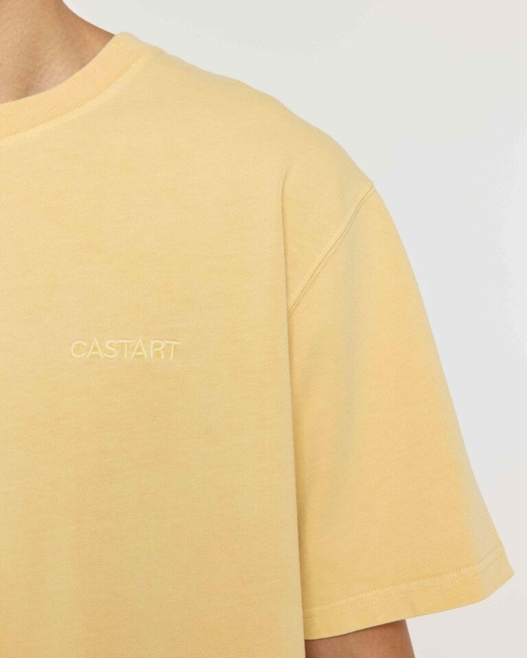 Castart Stonewash T-shirt Light Yellow