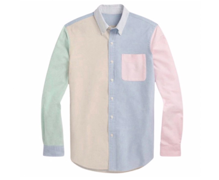 Cuisse De Grenouille Oxford-Multico.83 Shirt Blue-pink-beige-green
