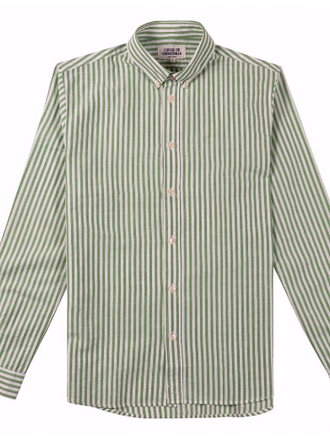 Cuisse De Grenouille Vadim.25 Shirt White Green Cuisse De Grenouille Vadim.25 Shirt White Green
