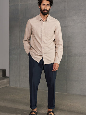 About Companions Linen Simon Shirt Sand About Companions Linen Simon Shirt Sand