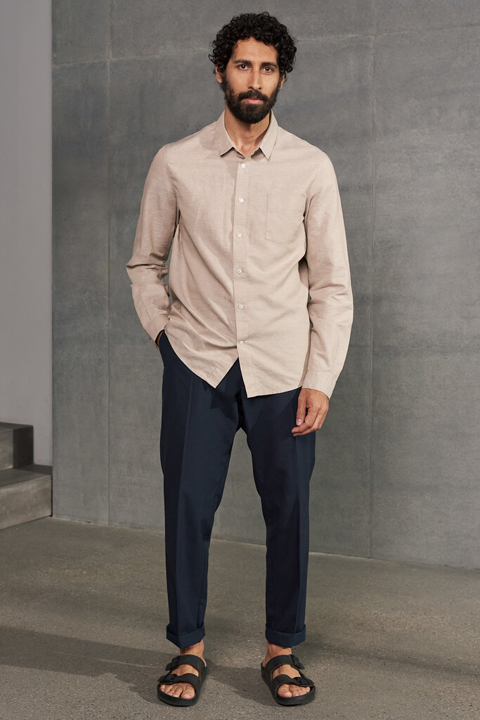 About Companions Linen Simon Shirt Sand