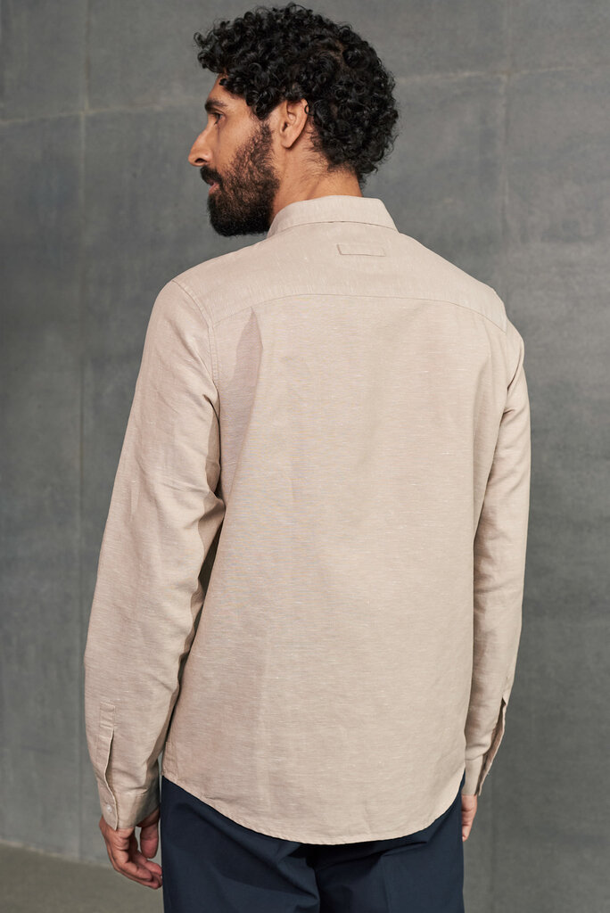 About Companions Linen Simon Shirt Sand