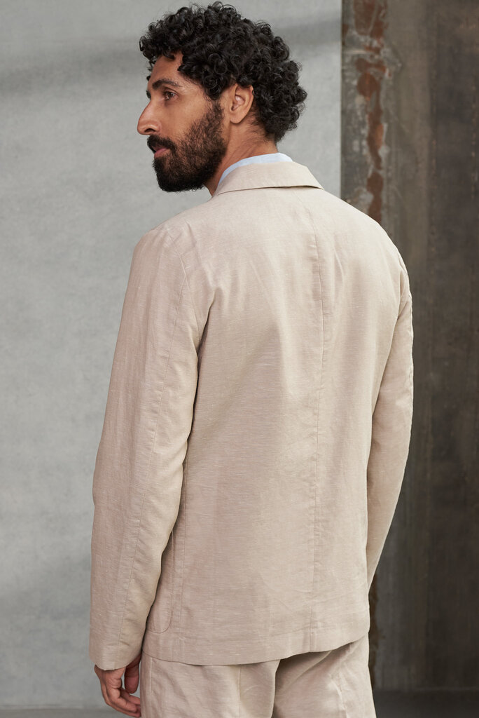 About Companions Enver Blazer Linen Sand