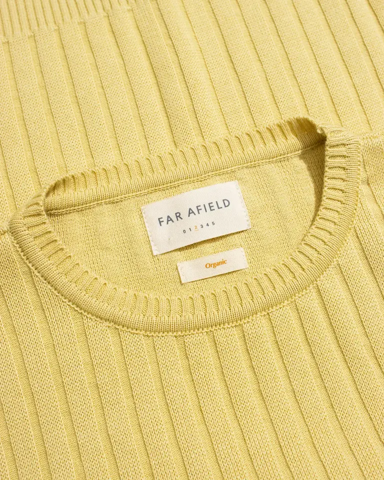 Far Afield Jards Ribbed Vest Dusk Yellow