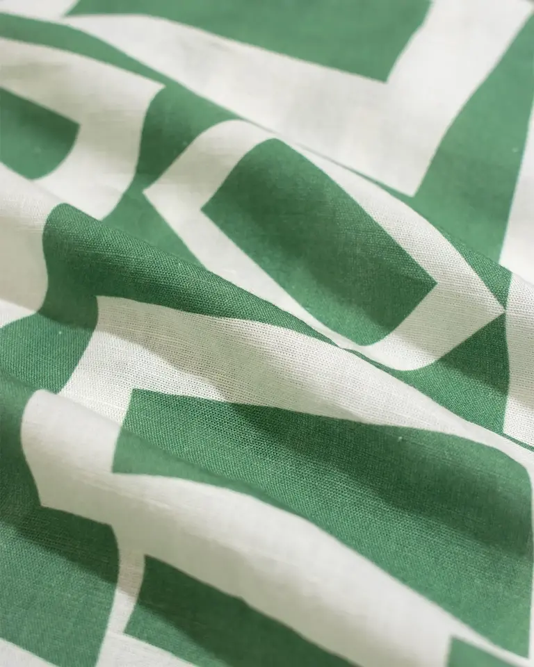 Far Afield Selleck Shirt Revolta Print Tropical Green