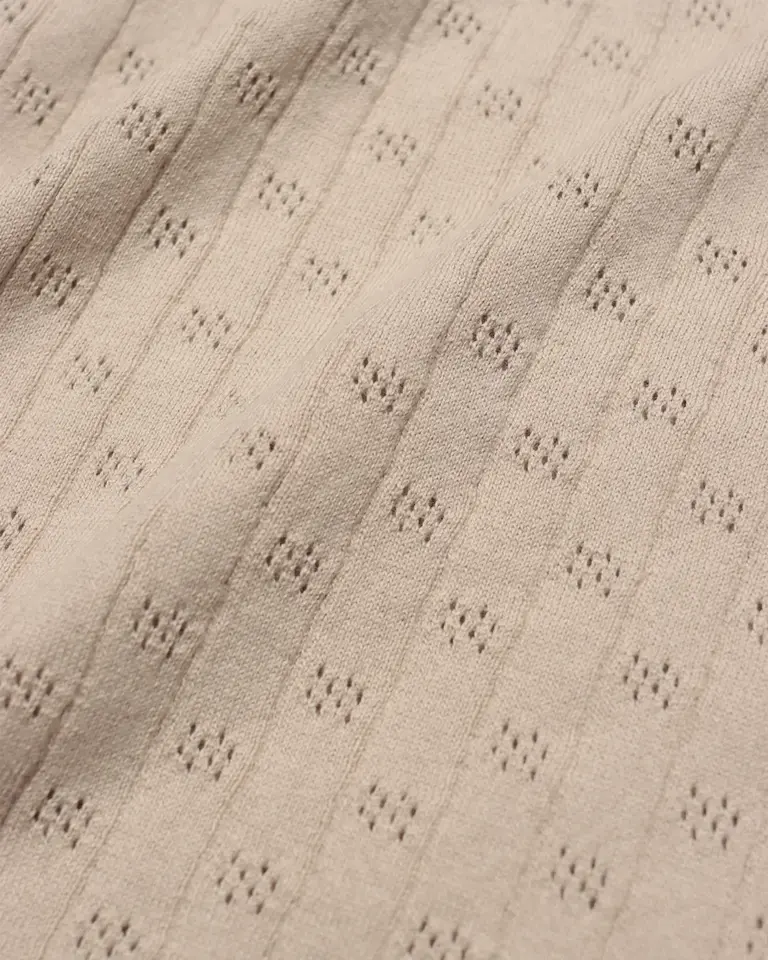 Far Afield Jacobs S/S Polo Lace Peyote Sand