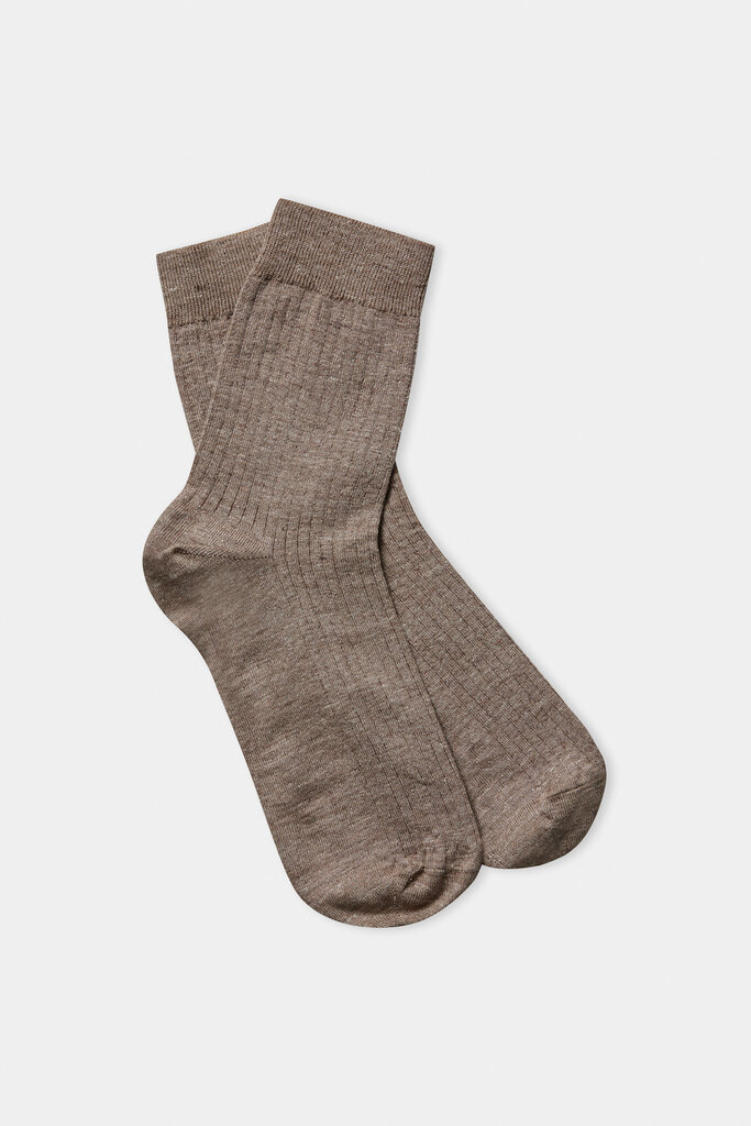 About Companions Linen Socks Walnut