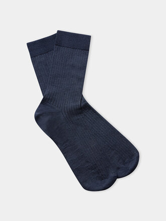 About Companions Linen Socks Navy About Companions Linen Socks Navy
