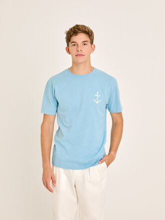 La Paz Dantas T-shirt azure+ off white La Paz Dantas T-shirt azure+ off white