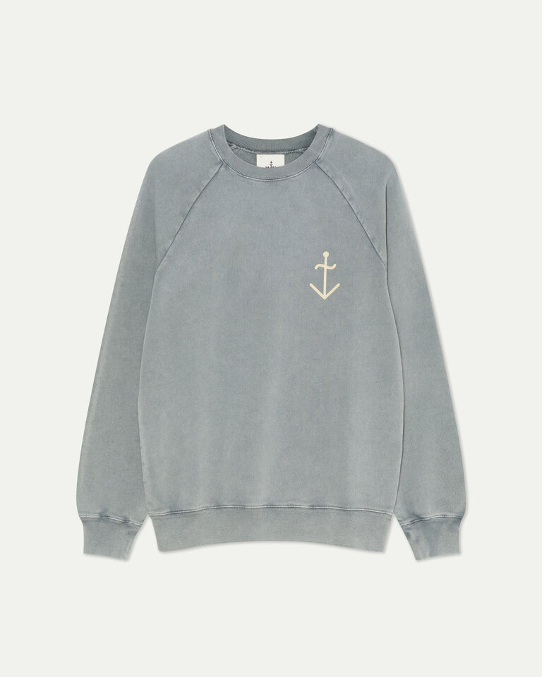 La Paz Cunha sweatshirt smoked pearl + pale yellow