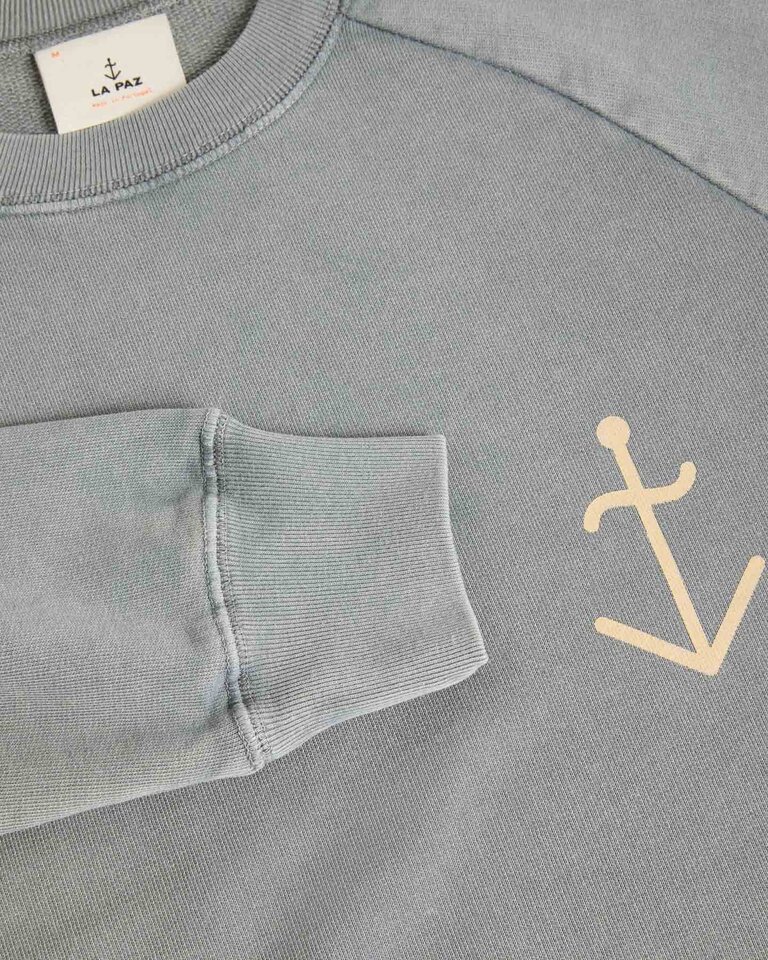 La Paz Cunha sweatshirt smoked pearl + pale yellow