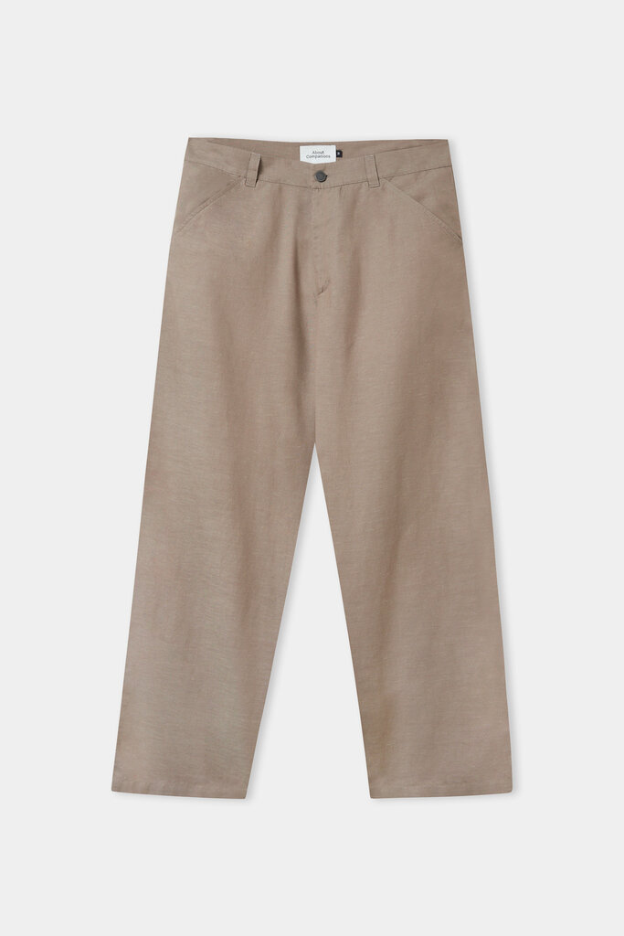 About Companions Carlo Trousers Linen Walnut