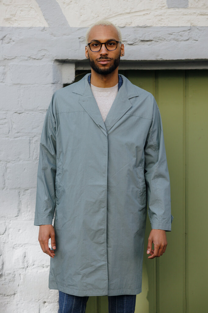 Johnnylove Charlie 007 Straight Fitted Coat Oyster