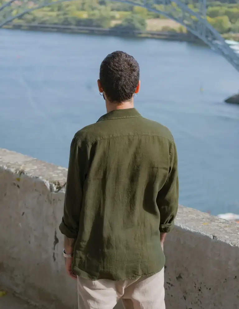 Carpasus Shirt Linen Nuve Moss