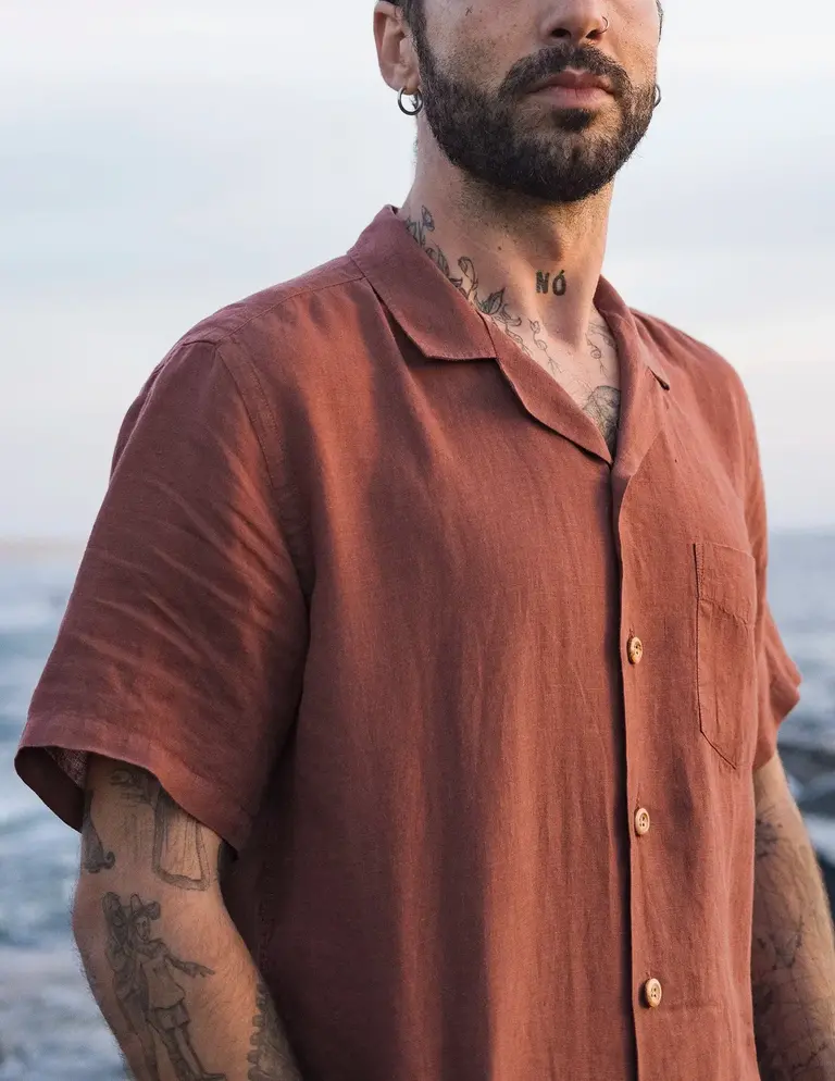 Carpasus Shirt Linen Nuve Chili