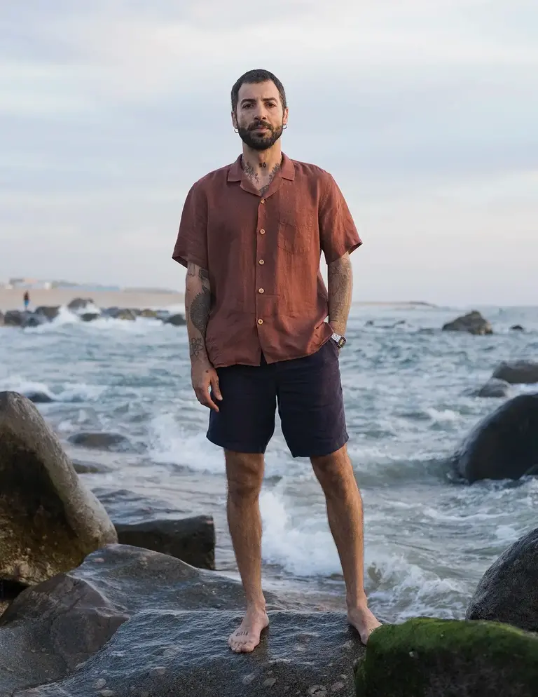 Carpasus Shirt Linen Nuve Chili