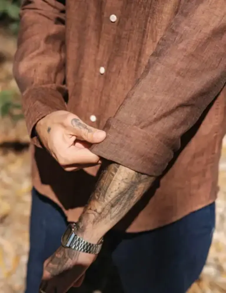 Carpasus Shirt Linen Verzasca Bronze