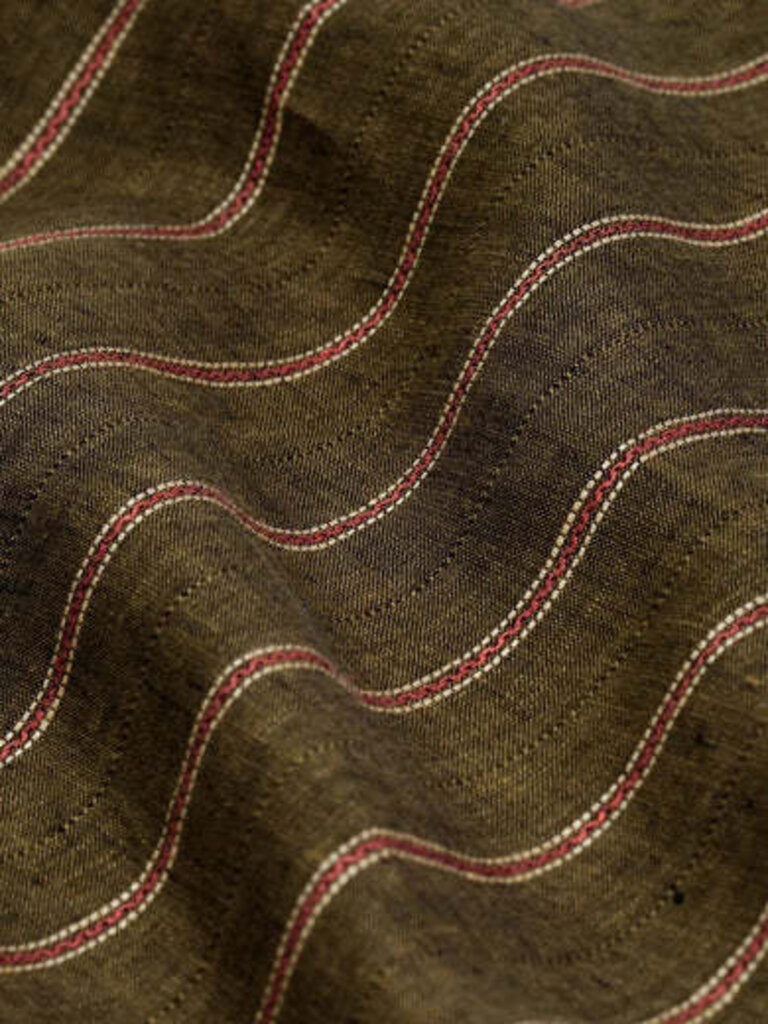 Carpasus Shirt Linen Milano Stripes Khaki