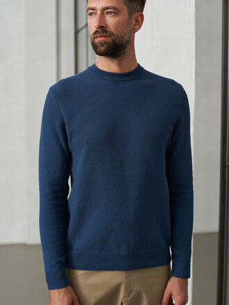 About Companions MORTEN jumper eco knotted blue About Companions MORTEN jumper eco knotted blue