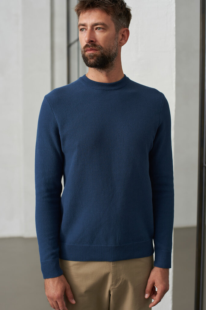 About Companions MORTEN jumper eco knotted blue