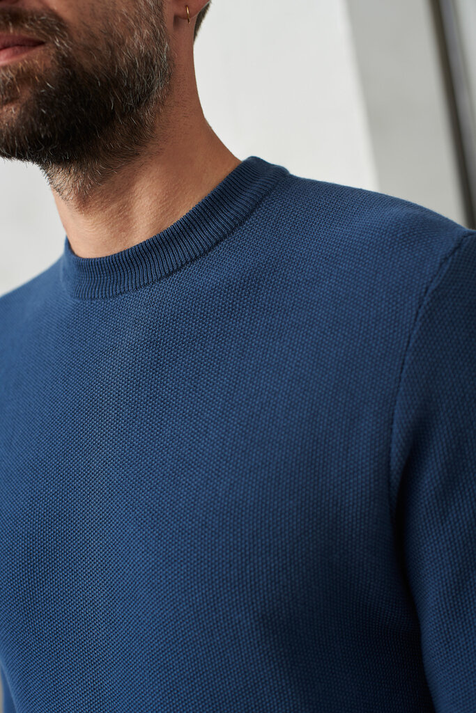 About Companions MORTEN jumper eco knotted blue
