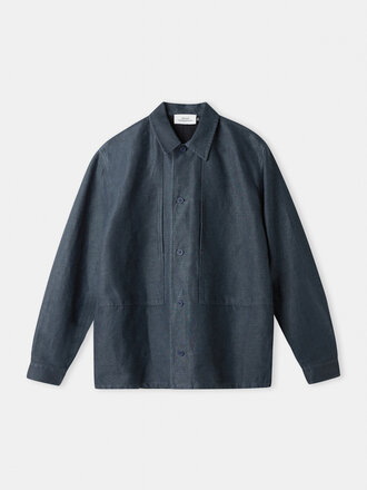 About Companions OWE overshirt winter linen cold navy About Companions OWE overshirt winter linen cold navy