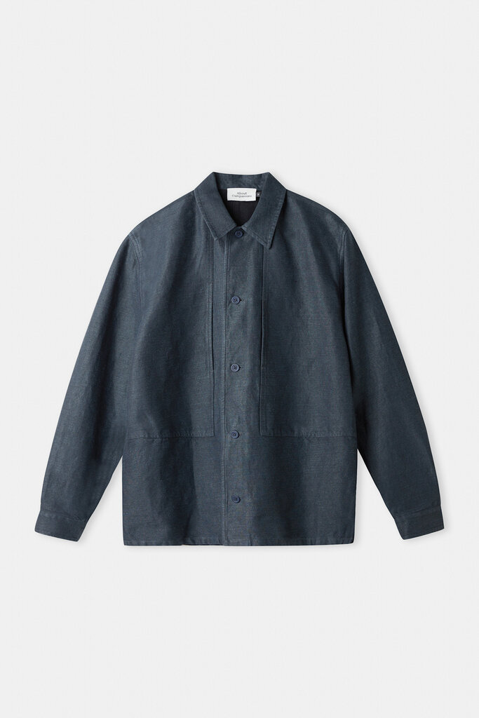 About Companions OWE overshirt winter linen cold navy